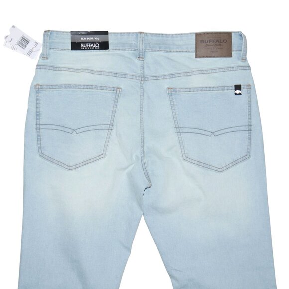 Buffalo David Bitton King Slim Bootcut Jeans Men's Size 34x30 Light Wash Denim - Picture 5 of 9